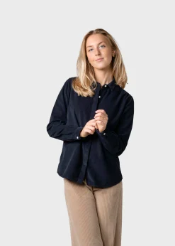 Klitmoller Collective Hemden-Julie corduroy shirt - Navy Olive