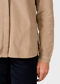 Klitmoller Collective Hemden-Julie corduroy shirt - Sand Olive