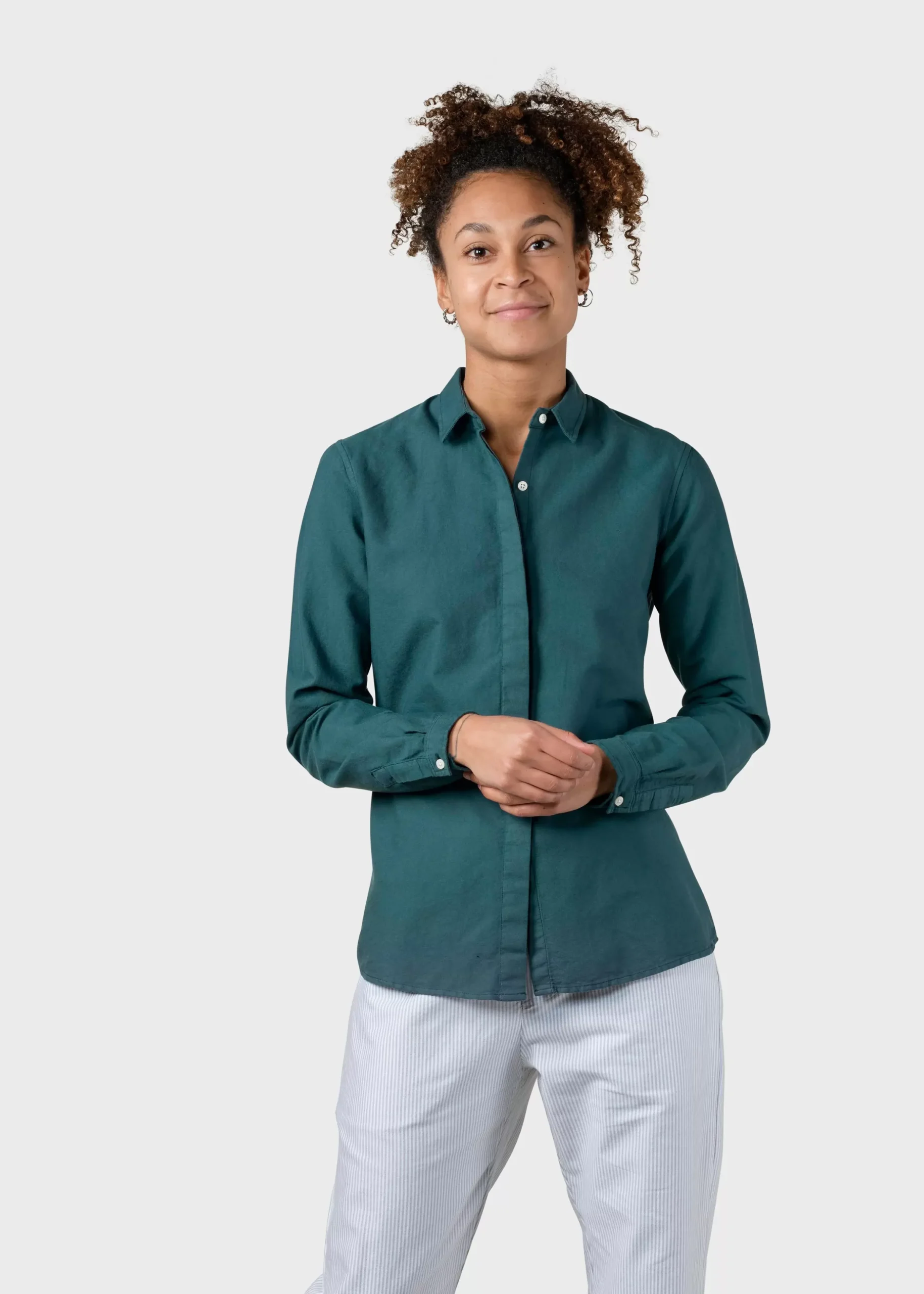 Klitmoller Collective Hemden-Julie shirt - Moss Green Navy