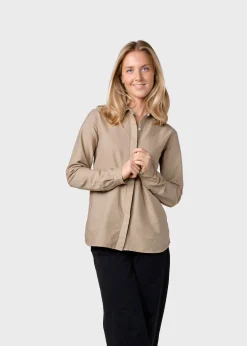 Klitmoller Collective Hemden-Julie shirt - Sand Navy