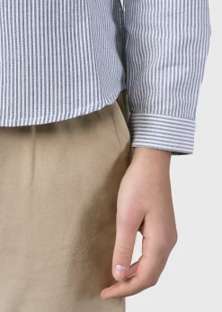 Klitmoller Collective Hemden-Julie striped shirt - White/navy