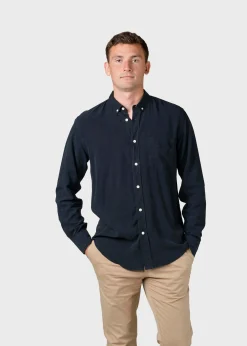 Klitmoller Collective Hemden-Justin shirt - Navy White