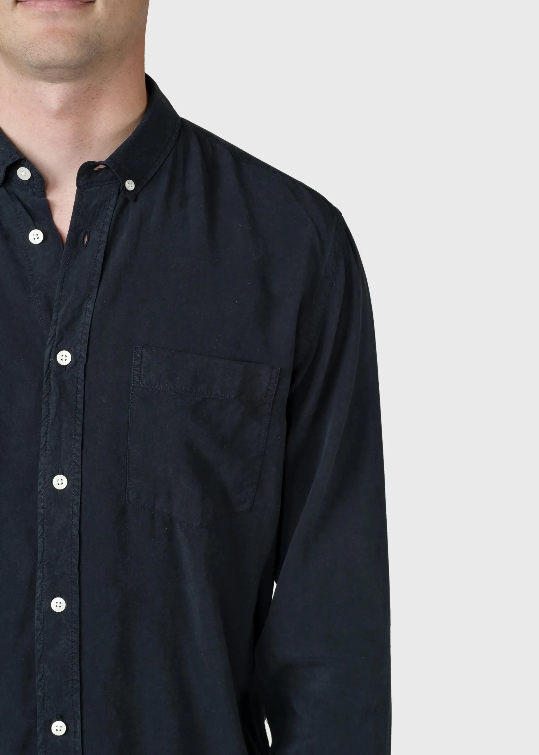 Klitmoller Collective Hemden-Justin shirt - Navy White