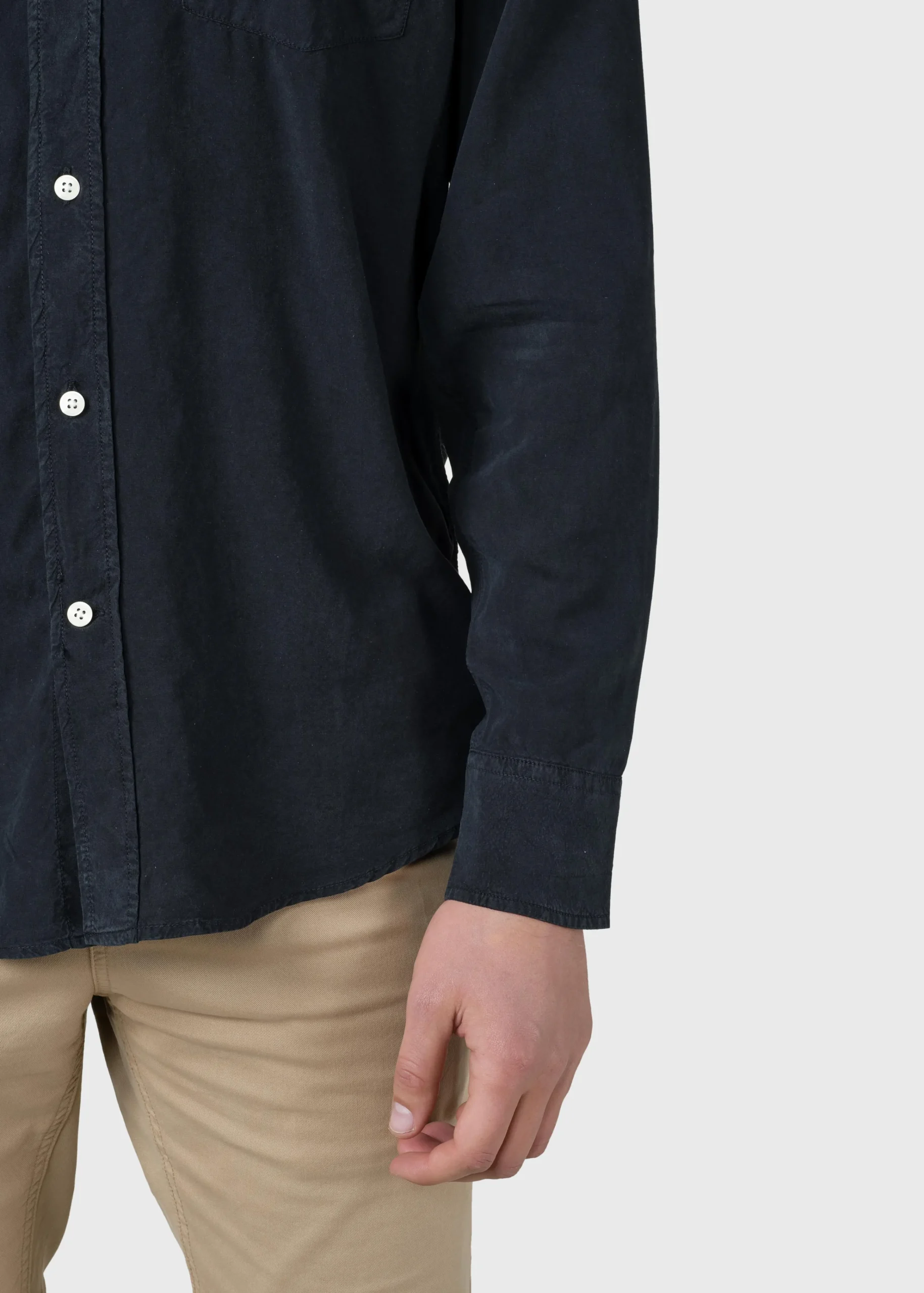 Klitmoller Collective Hemden-Justin shirt - Navy White