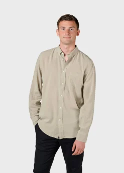 Klitmoller Collective Hemden-Justin shirt - Sand White