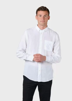 Klitmoller Collective Hemden-Justin shirt - White