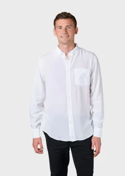 Klitmoller Collective Hemden-Justin shirt - White