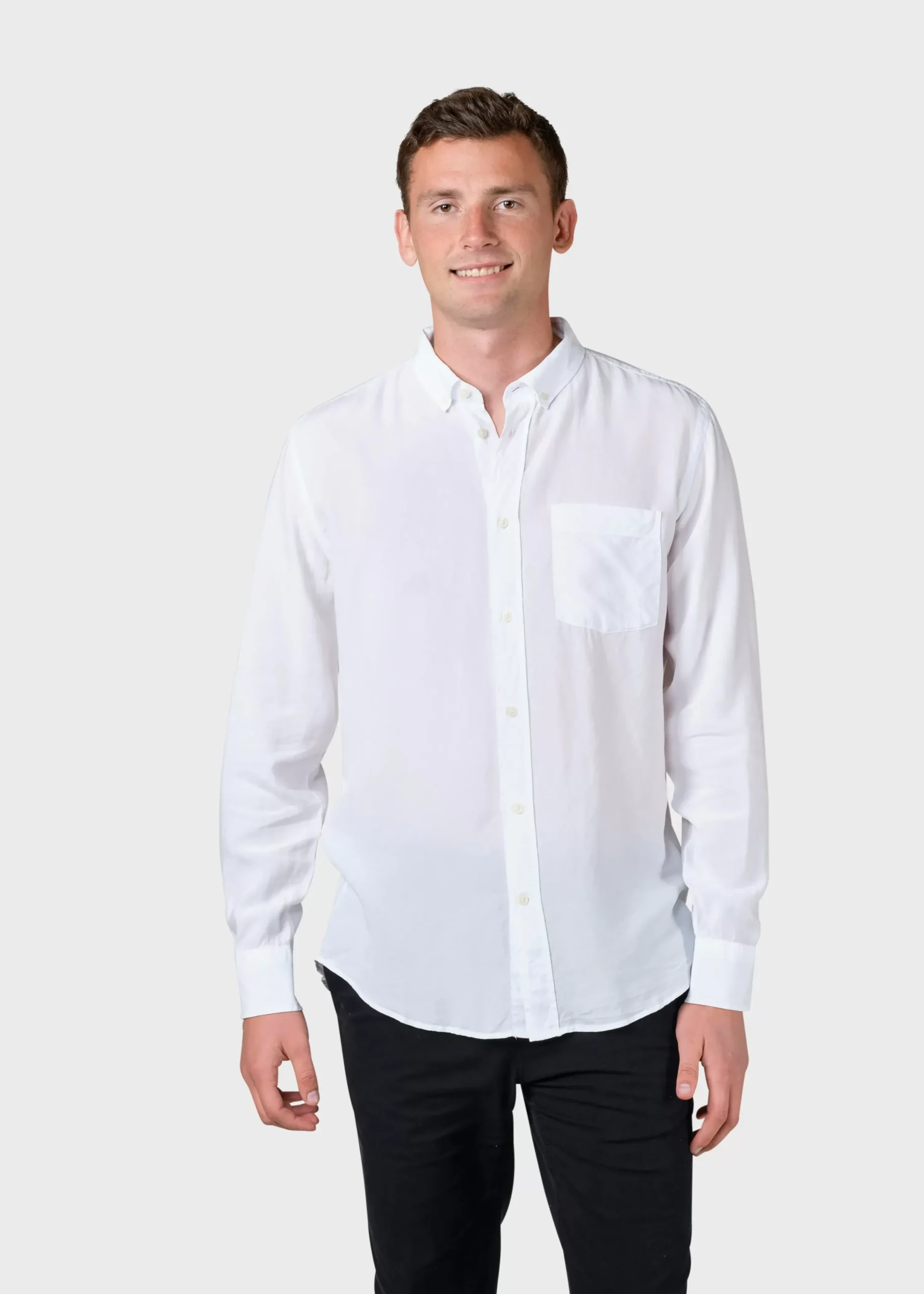 Klitmoller Collective Hemden-Justin shirt - White