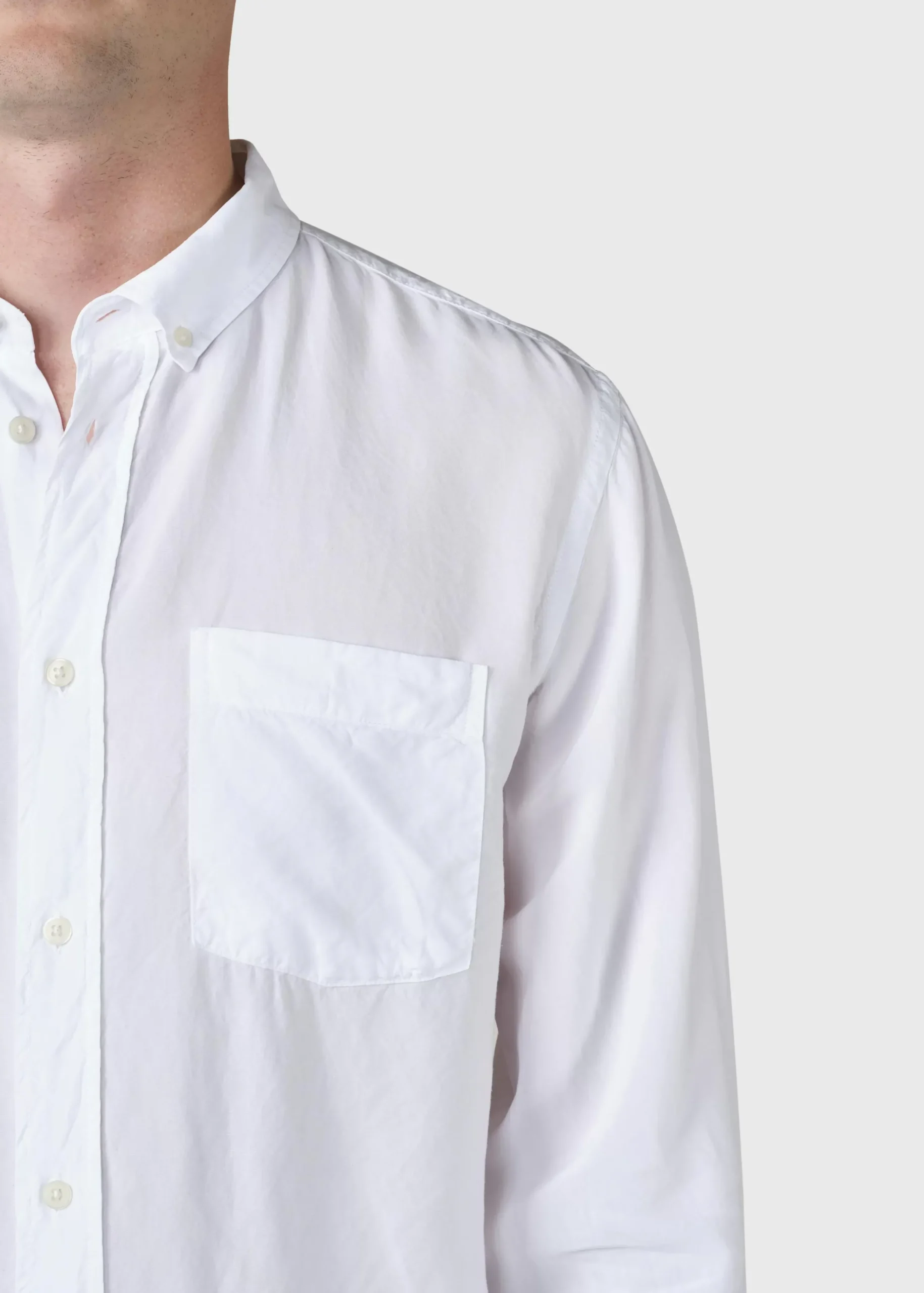 Klitmoller Collective Hemden-Justin shirt - White
