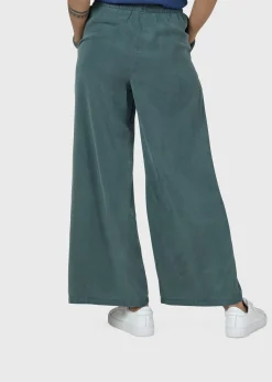Klitmoller Collective Hosen-Kaja pants - Moss Green Black