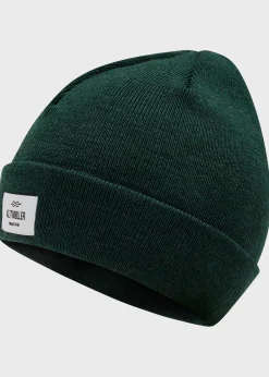 Klitmoller Collective Accessories-Kids fine merino beanie - Moss Green Navy