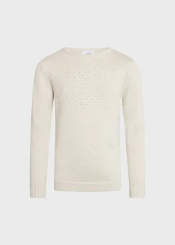 Klitmoller Collective Kinder-Kids fisher cotton knit - Cream Navy