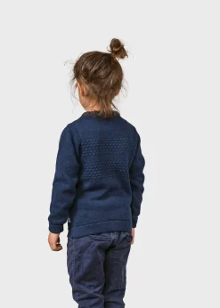 Klitmoller Collective Kinder-Kids fisher cotton knit - Ocean Navy