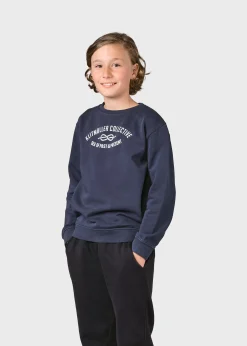 Klitmoller Collective Kinder-Kids logo eye crew - Navy Palegreen