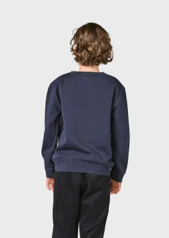 Klitmoller Collective Kinder-Kids logo eye crew - Navy Palegreen