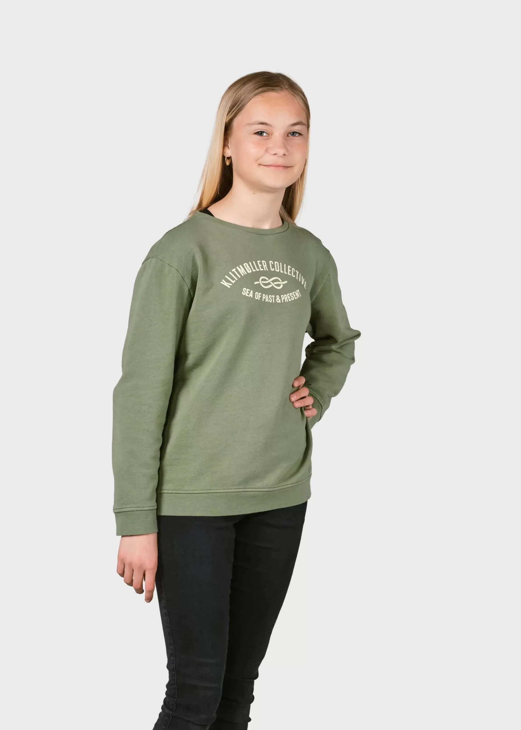 Klitmoller Collective Kinder-Kids logo eye crew - Pale green Palegreen