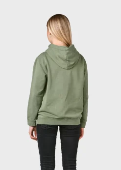 Klitmoller Collective Kinder-Kids logo eye hoodie - Pale green Navy