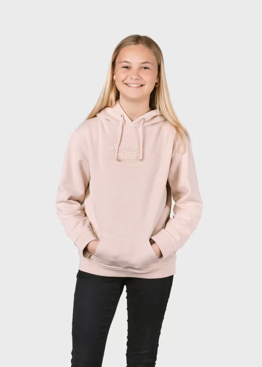 Klitmoller Collective Kinder-Kids logo eye hoodie - Rose Navy