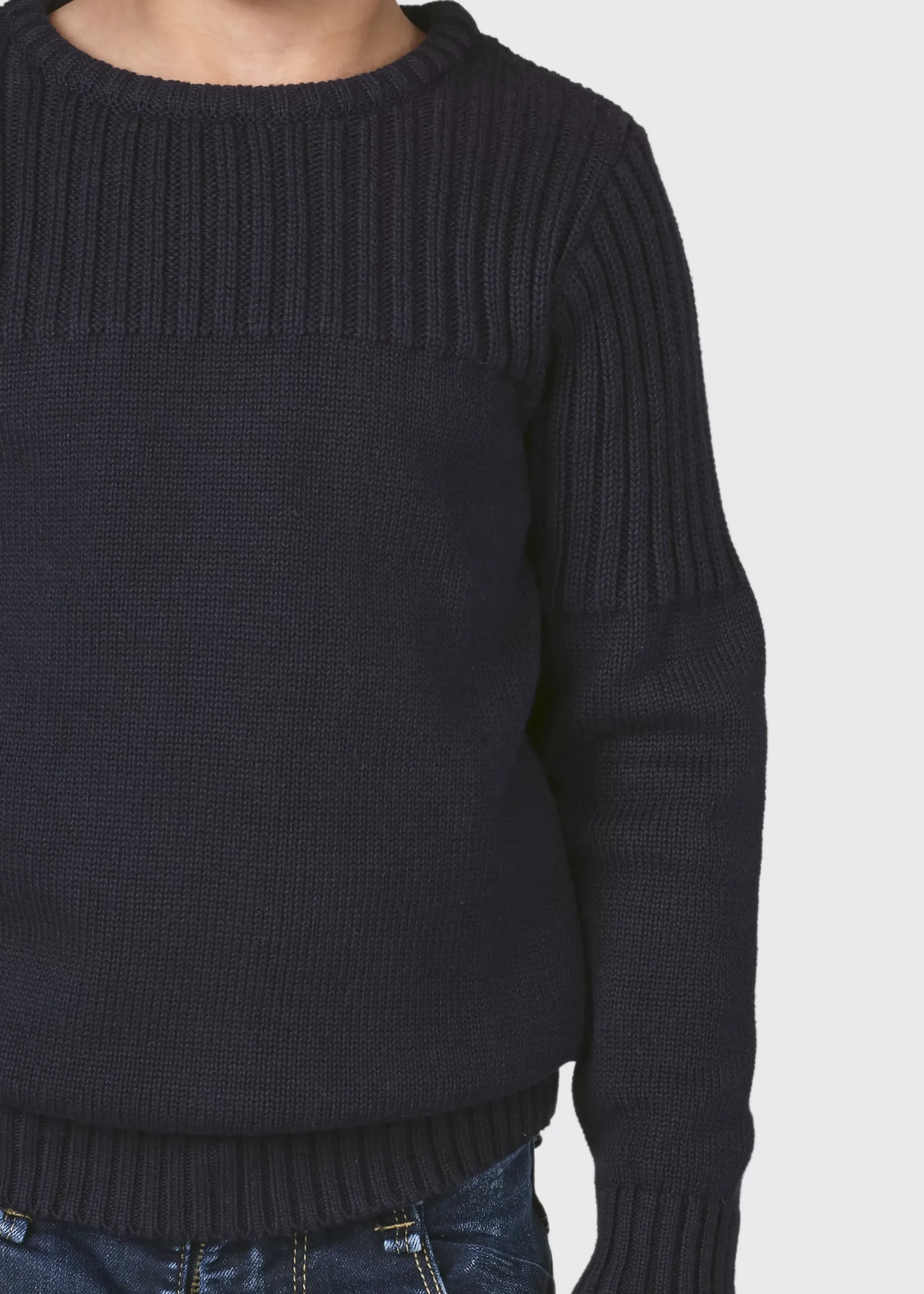 Klitmoller Collective Kinder-Kids pattern cotton knit - Navy Ocean