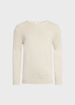 Klitmoller Collective Kinder-Kids pattern cotton knit - Cream Ocean