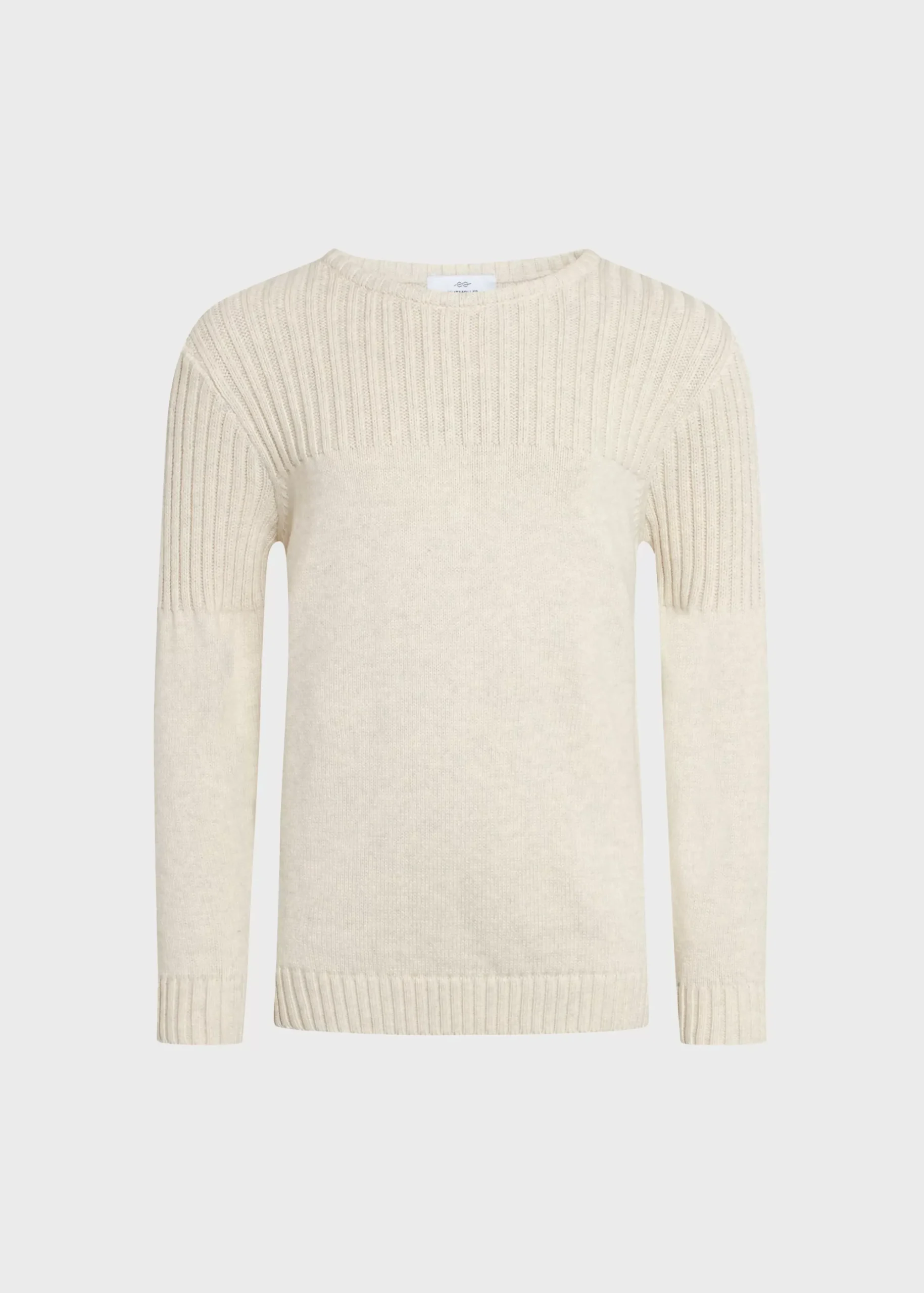 Klitmoller Collective Kinder-Kids pattern cotton knit - Cream Ocean