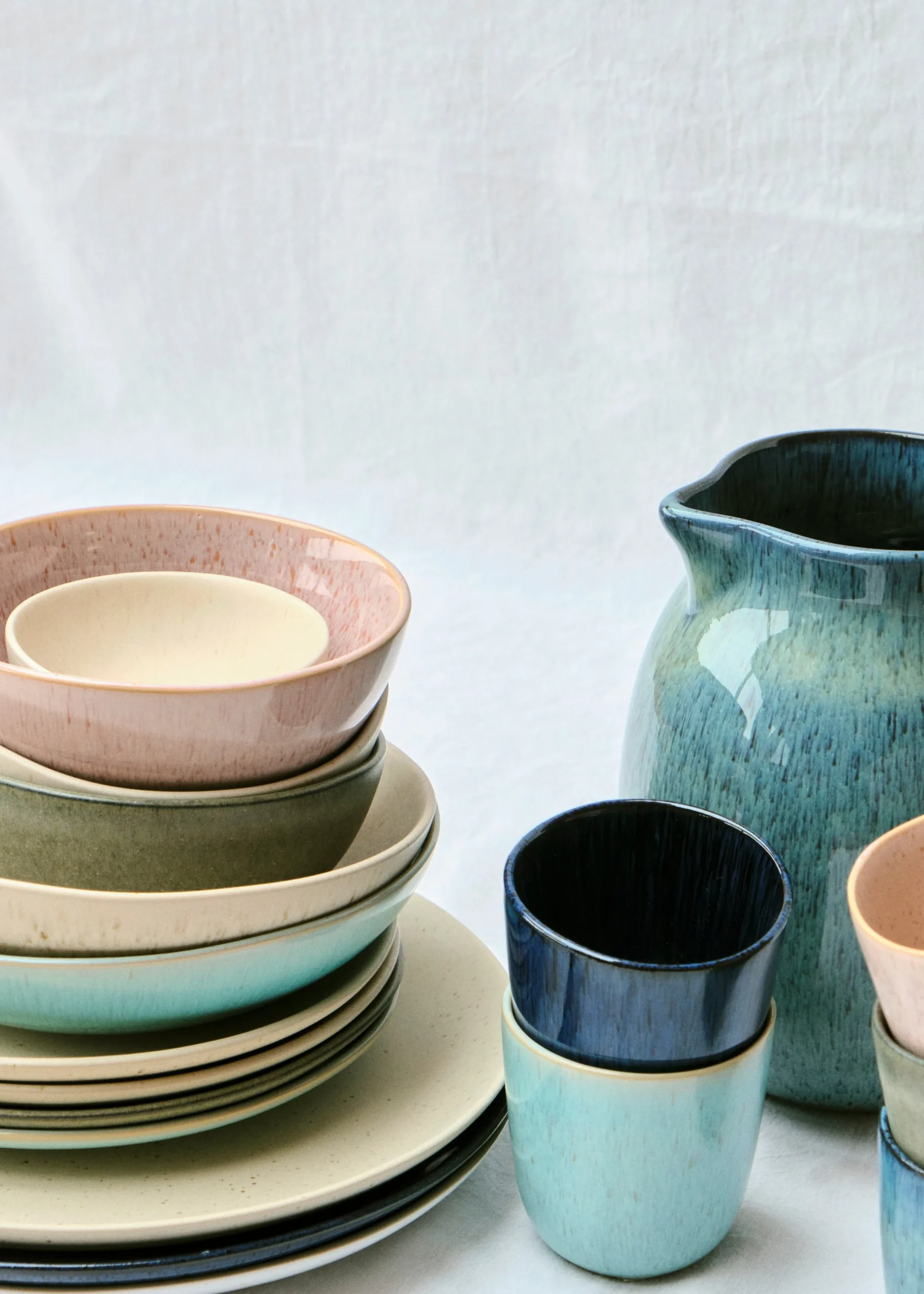 Klitmoller Collective Keramik-Large bowl - 23 cm - Indigo Concrete