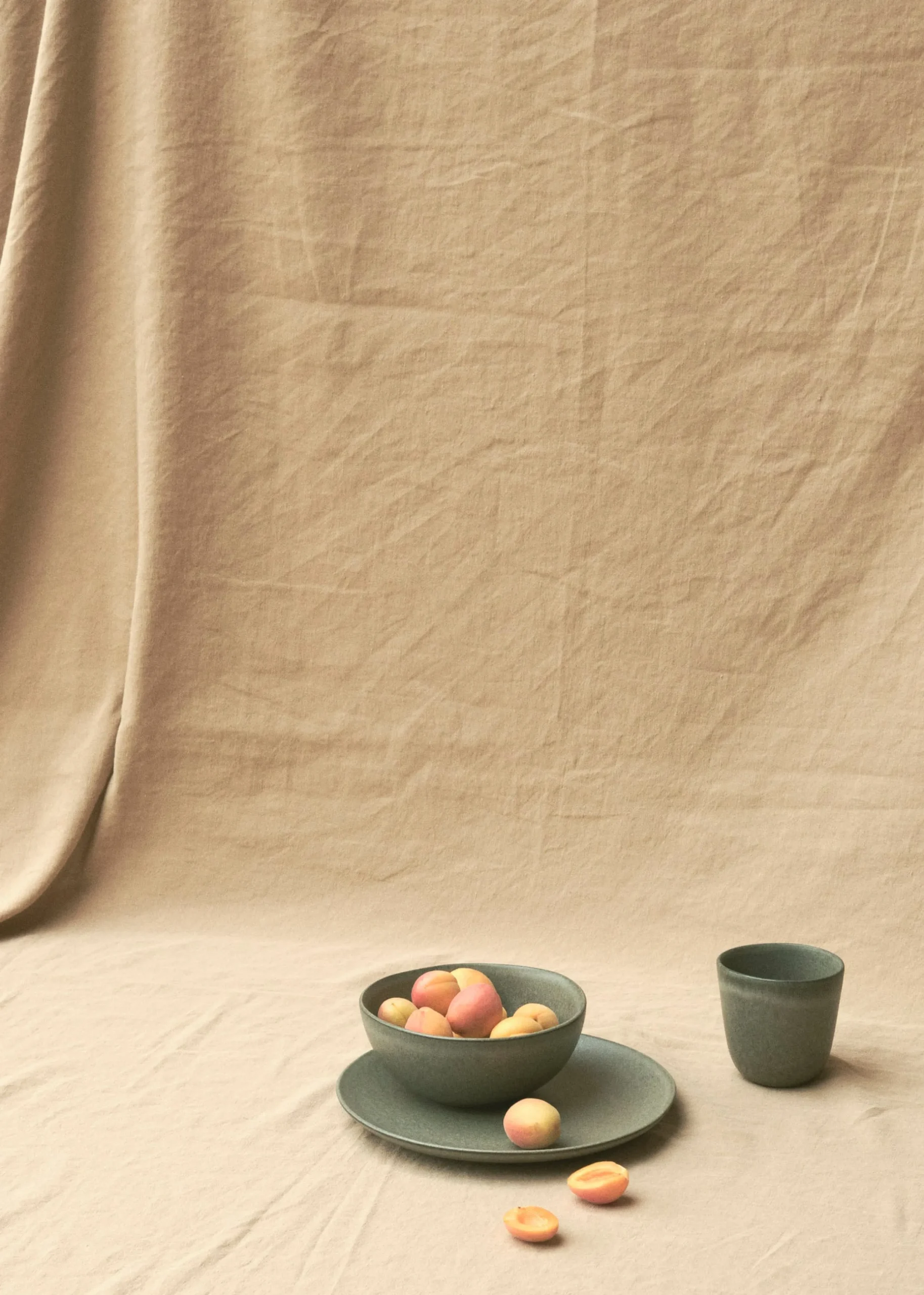 Klitmoller Collective Keramik-Large Coffee cup - 10 cm - Sand Concrete