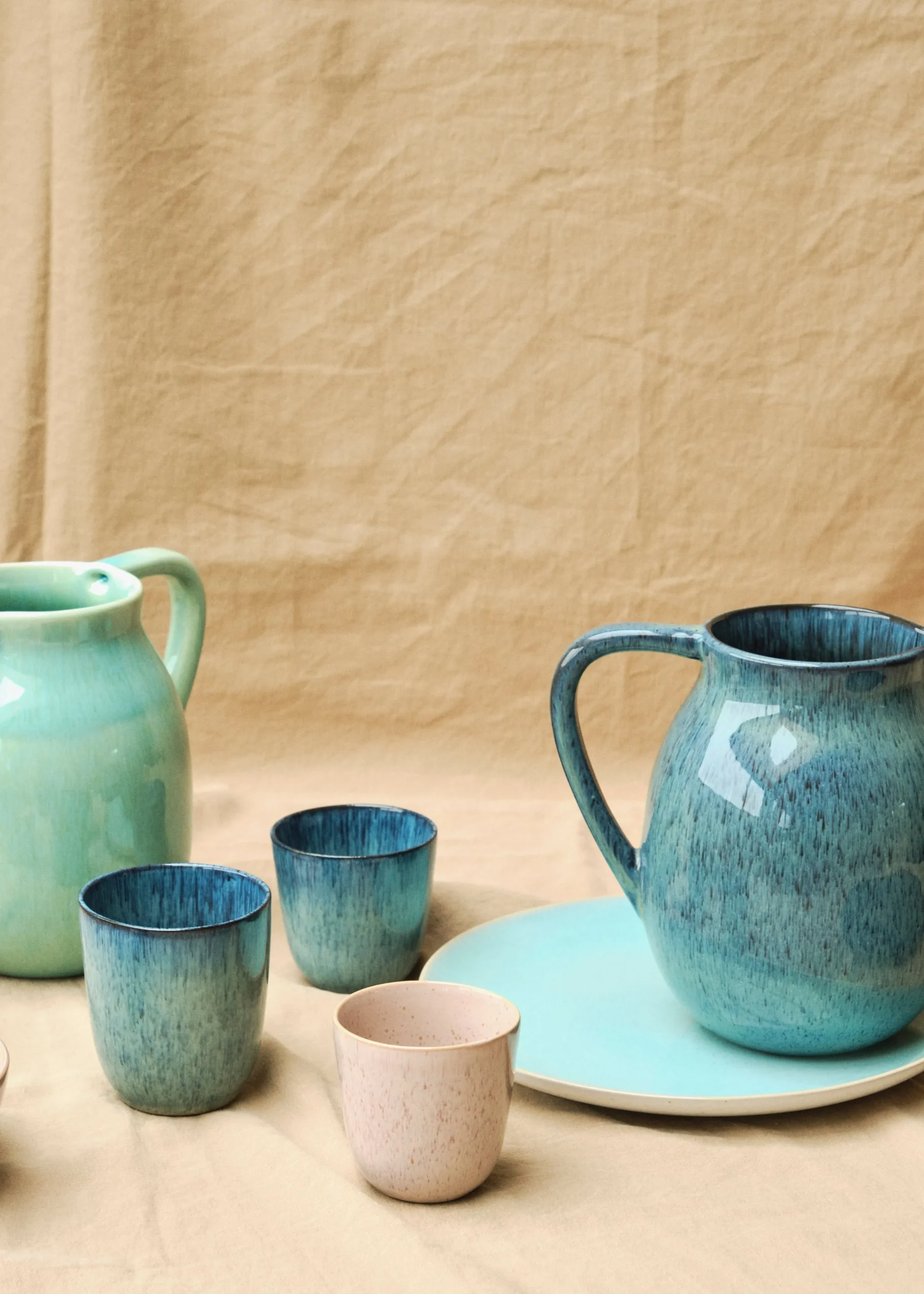 Klitmoller Collective Keramik-Large Coffee cup - 10 cm - Sand Concrete