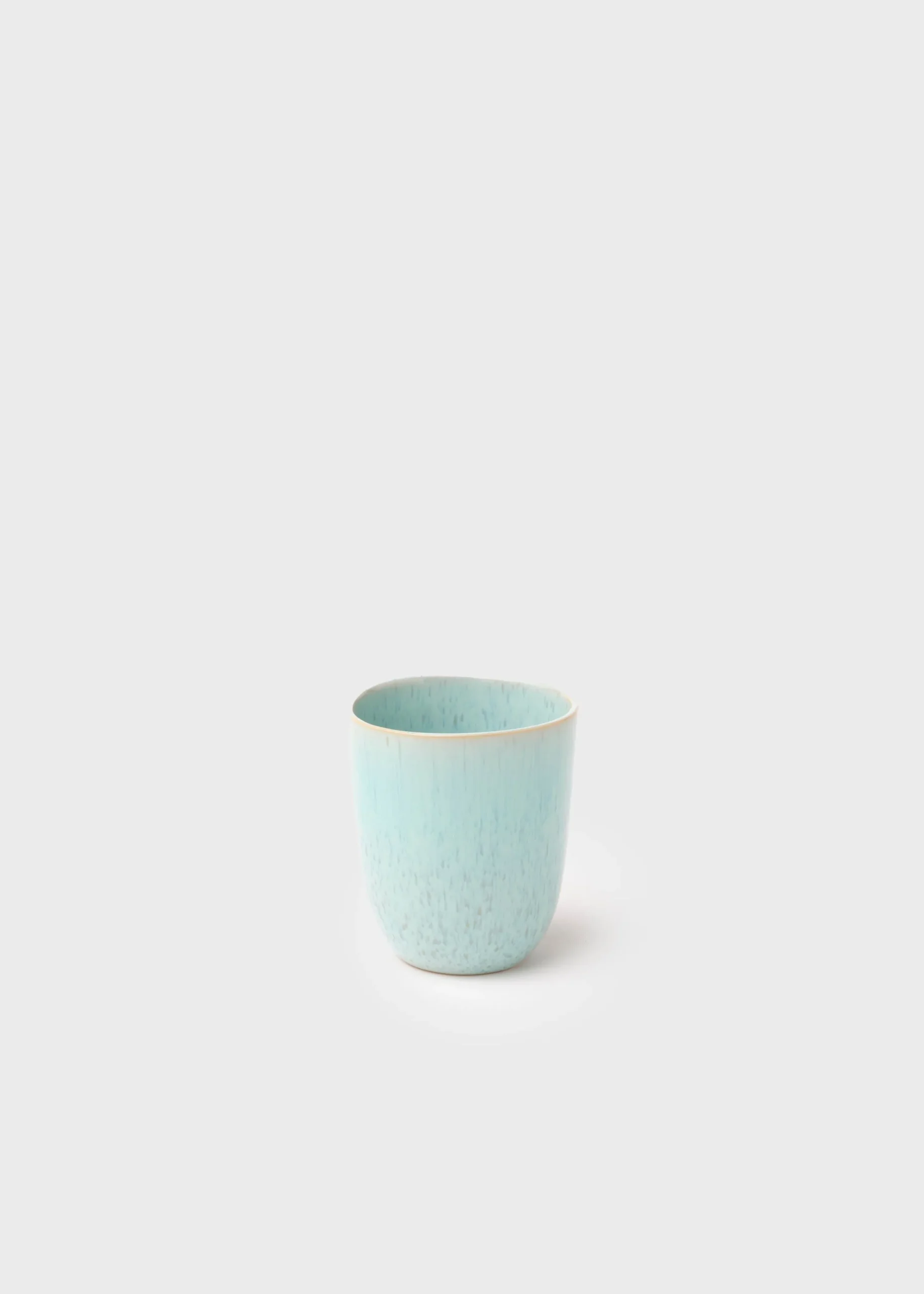 Klitmoller Collective Keramik-Large Coffee cup - 10 cm - Turqouise Concrete