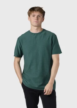 Klitmoller Collective T-shirts-Lauge tee - Moss Green Clayred