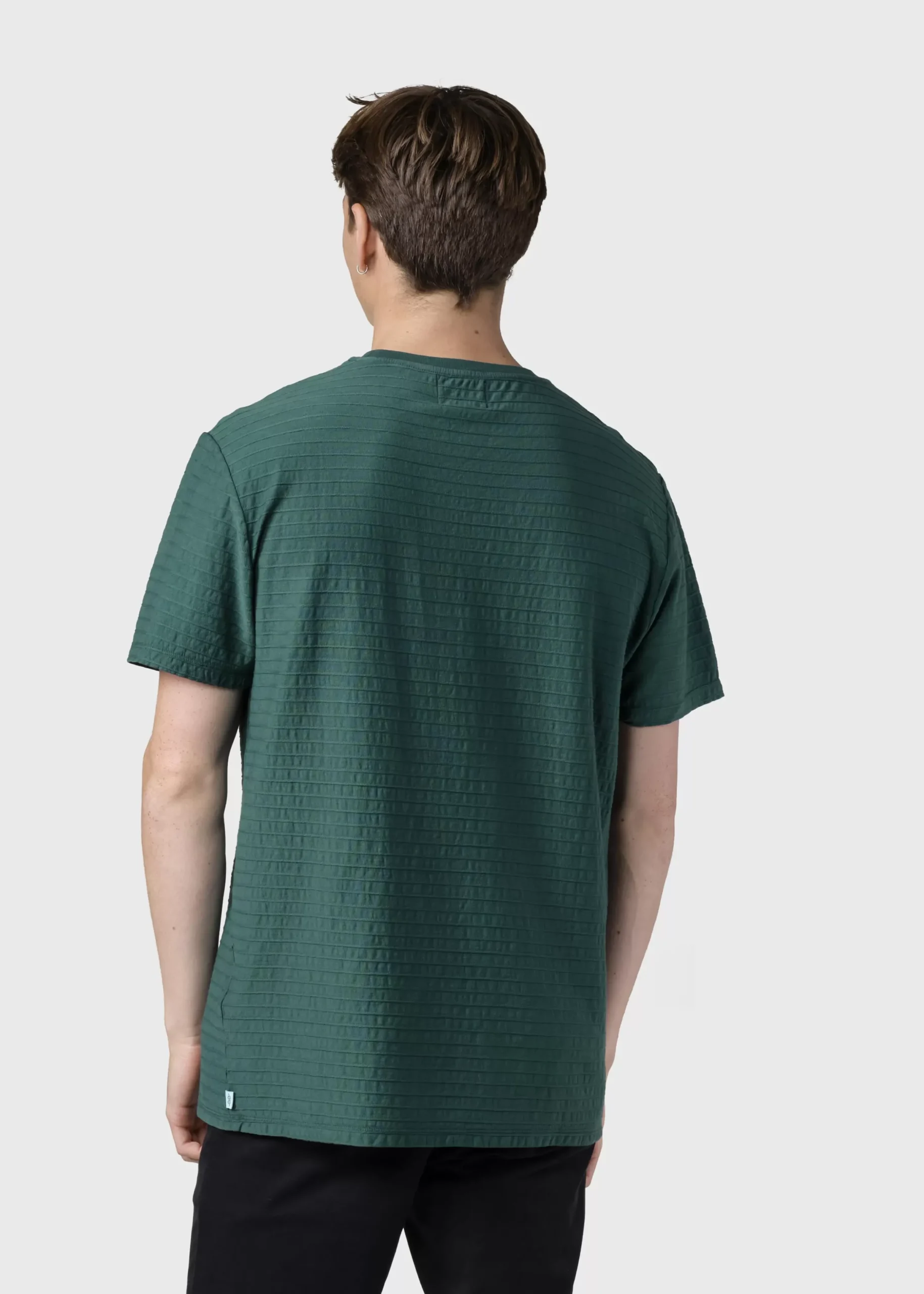 Klitmoller Collective T-shirts-Lauge tee - Moss Green Clayred