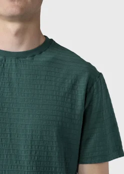Klitmoller Collective T-shirts-Lauge tee - Moss Green Clayred