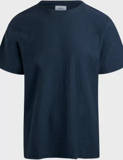 Klitmoller Collective T-shirts-Lauge tee - Navy Clayred