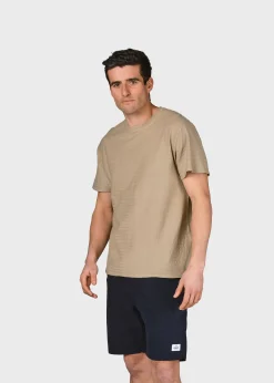 Klitmoller Collective T-shirts-Lauge tee - Sand Clayred