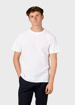 Klitmoller Collective T-shirts-Lauge tee - White Clayred