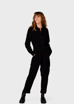 Klitmoller Collective Jumpsuits-Lena corduroy jumpsuit - Black Navy