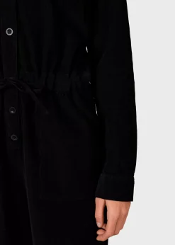 Klitmoller Collective Jumpsuits-Lena corduroy jumpsuit - Black Navy