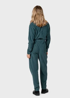 Klitmoller Collective Jumpsuits-Lena corduroy jumpsuit - Moss Green Navy