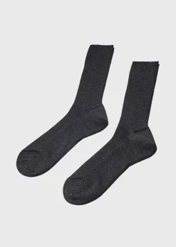 Klitmoller Collective Accessories-Light merino sock - Navy Black
