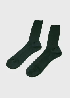 Klitmoller Collective Accessories-Light merino sock - Olive Black