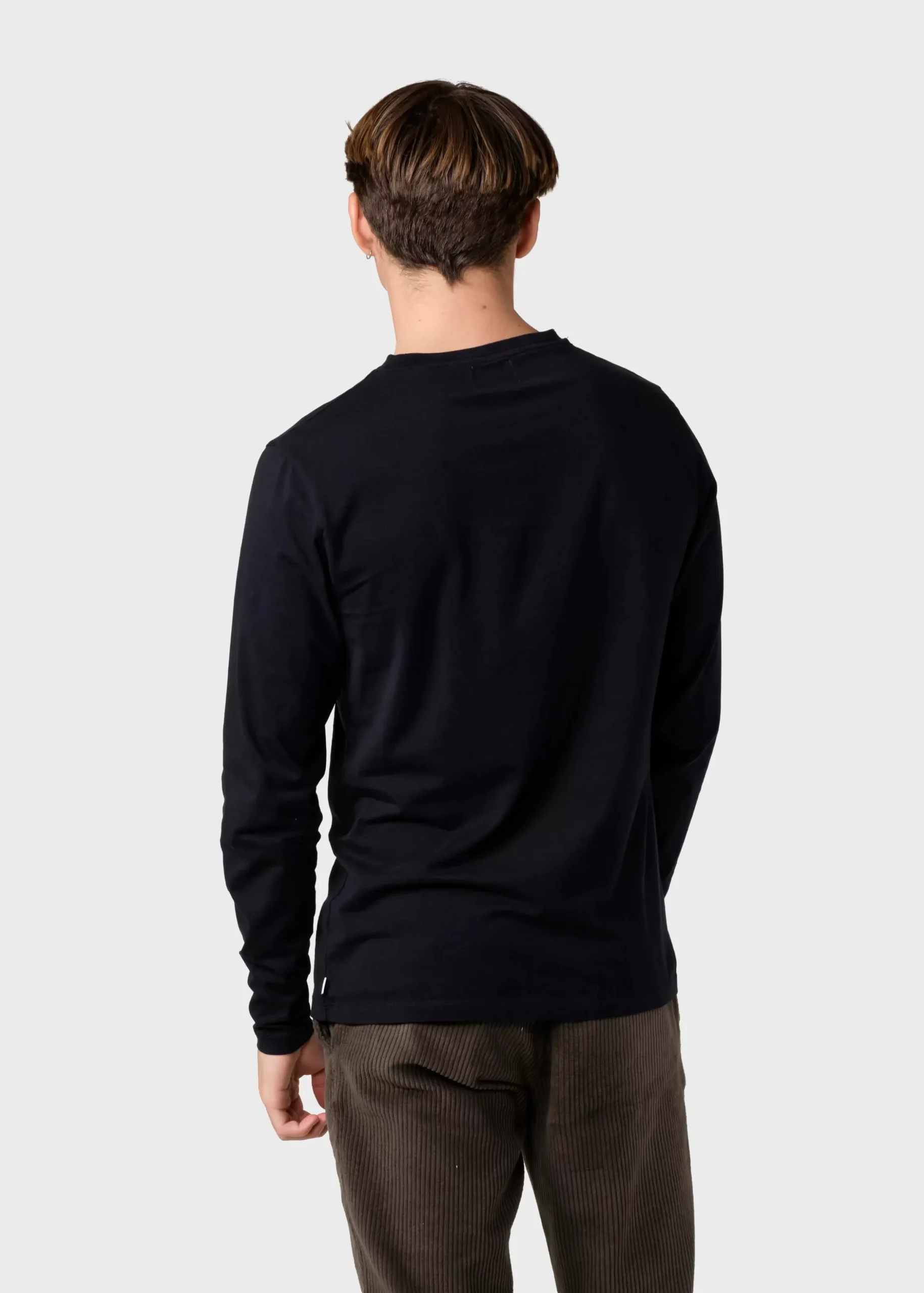 Klitmoller Collective T-shirts-Linus LS tee - Black Navy