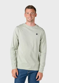 Klitmoller Collective T-shirts-Linus LS tee - Sage Navy
