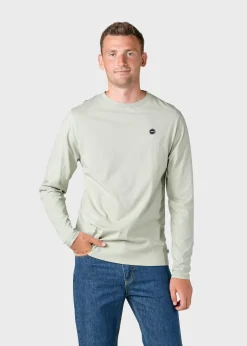 Klitmoller Collective T-shirts-Linus LS tee - Sage Navy