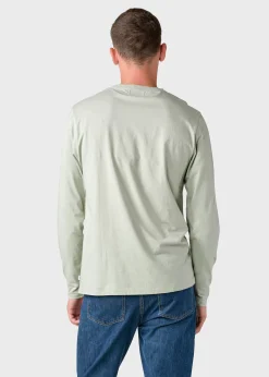 Klitmoller Collective T-shirts-Linus LS tee - Sage Navy