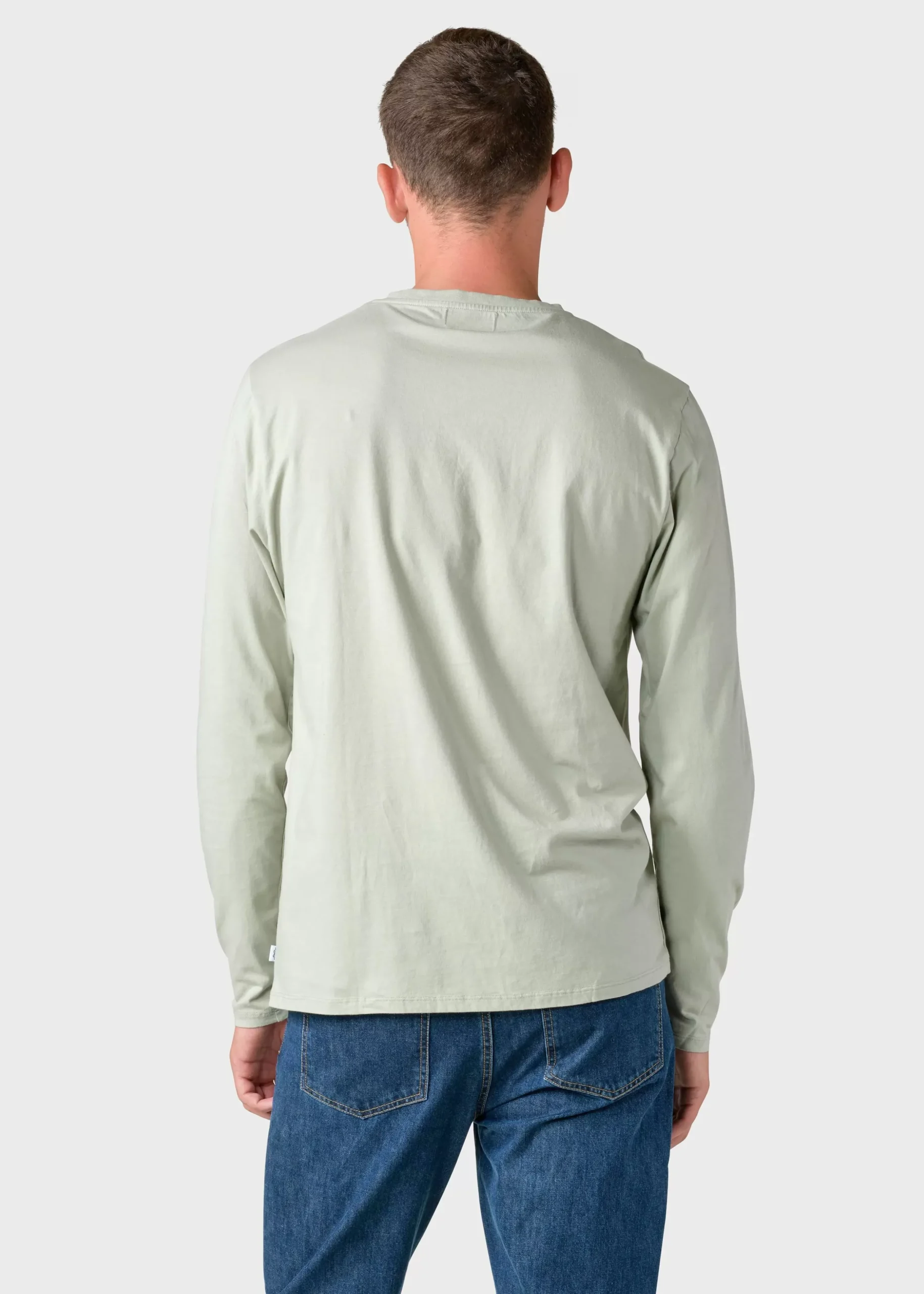 Klitmoller Collective T-shirts-Linus LS tee - Sage Navy