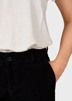 Klitmoller Collective Hosen-Liv corduroy pant - Black Sand