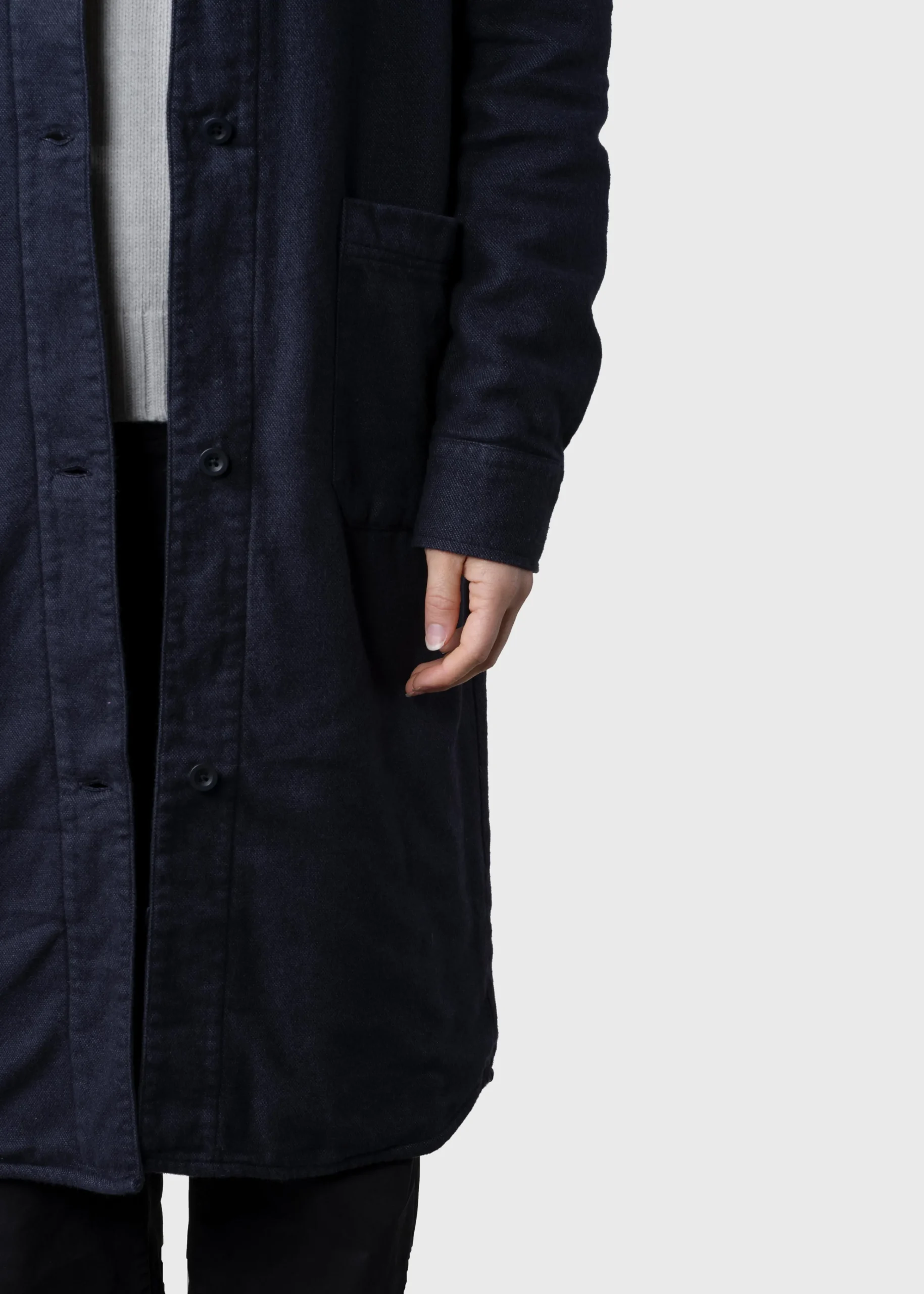 Klitmoller Collective Jacken-Lolly lumber overshirt - Black Lightgrey