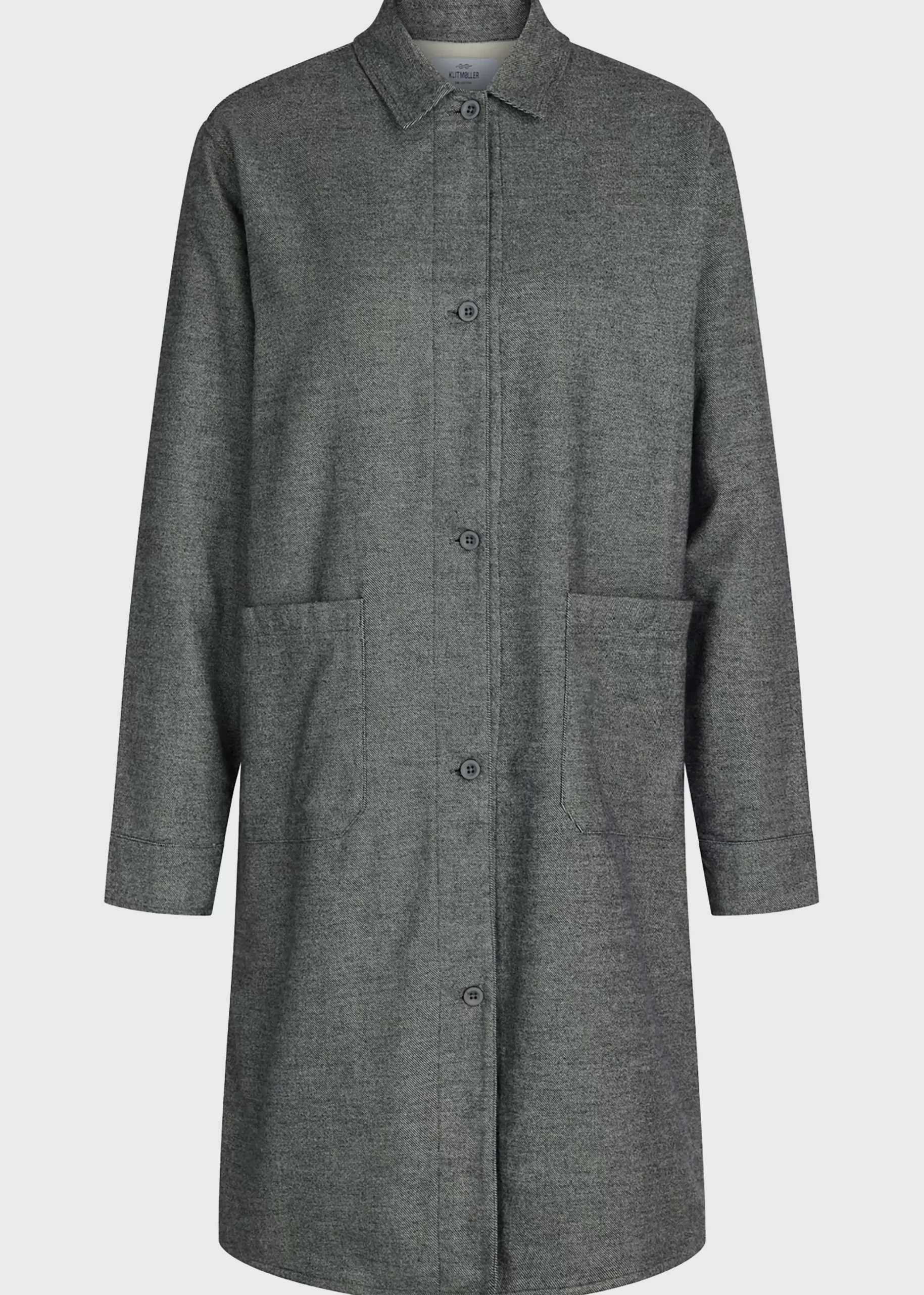 Klitmoller Collective Jacken-Lolly lumber overshirt - Light grey Lightgrey