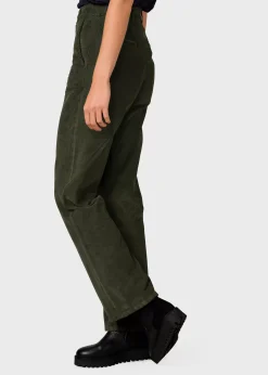 Klitmoller Collective Hosen-Lone corduroy pant - Olive Navy