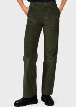 Klitmoller Collective Hosen-Lone corduroy pant - Olive Navy